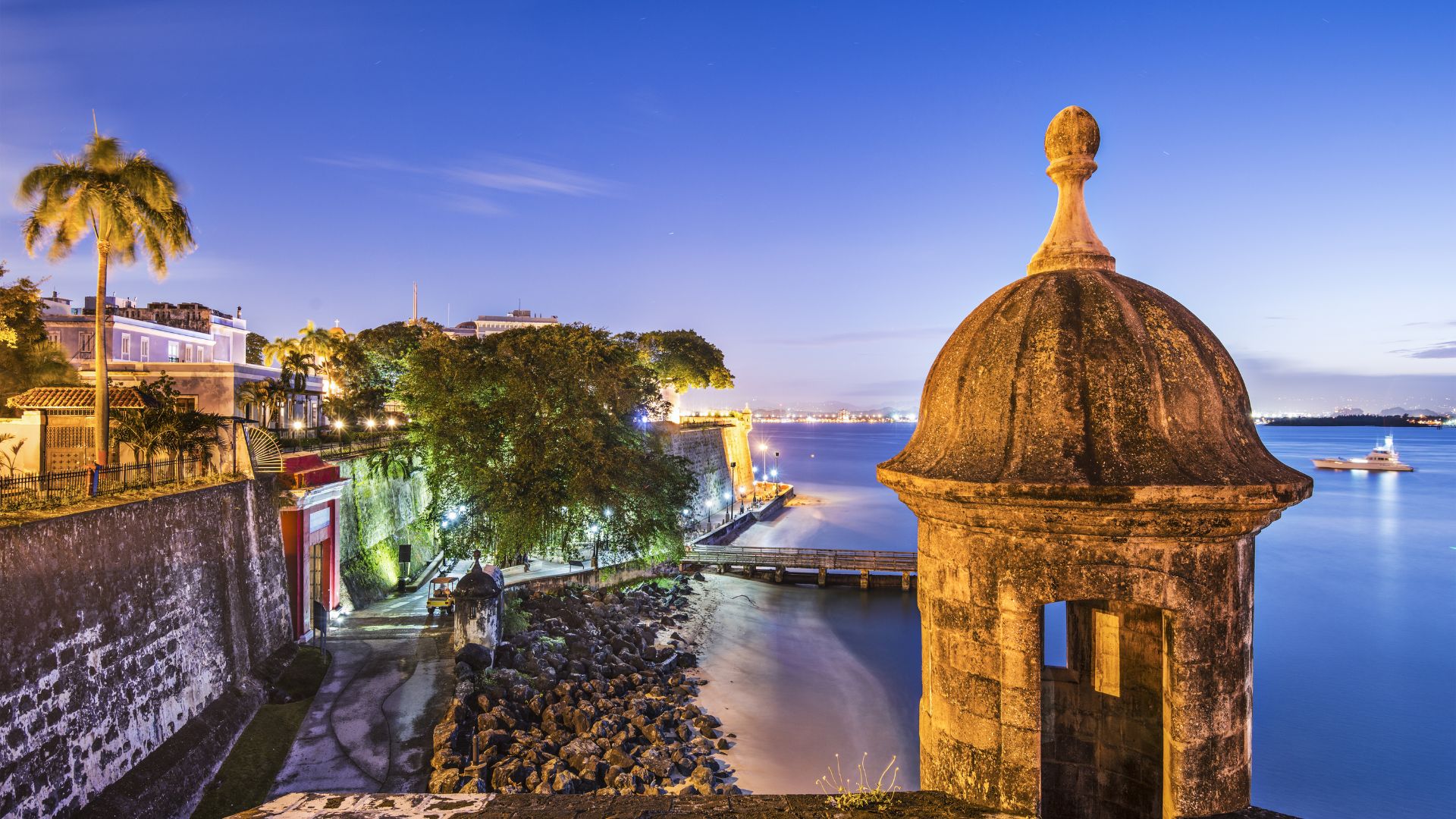 San Juan, Puerto Rico at night